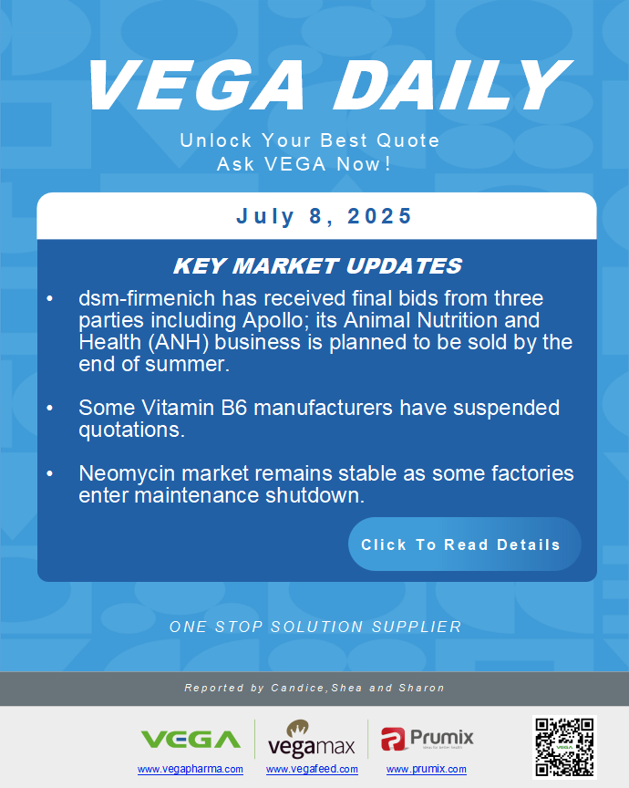 Vega Daily Dated on July 8th 2025 Vitamin Amino Acid APl Food Additives.png